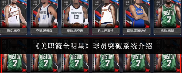 《美职篮全明星》球员突破系统介绍