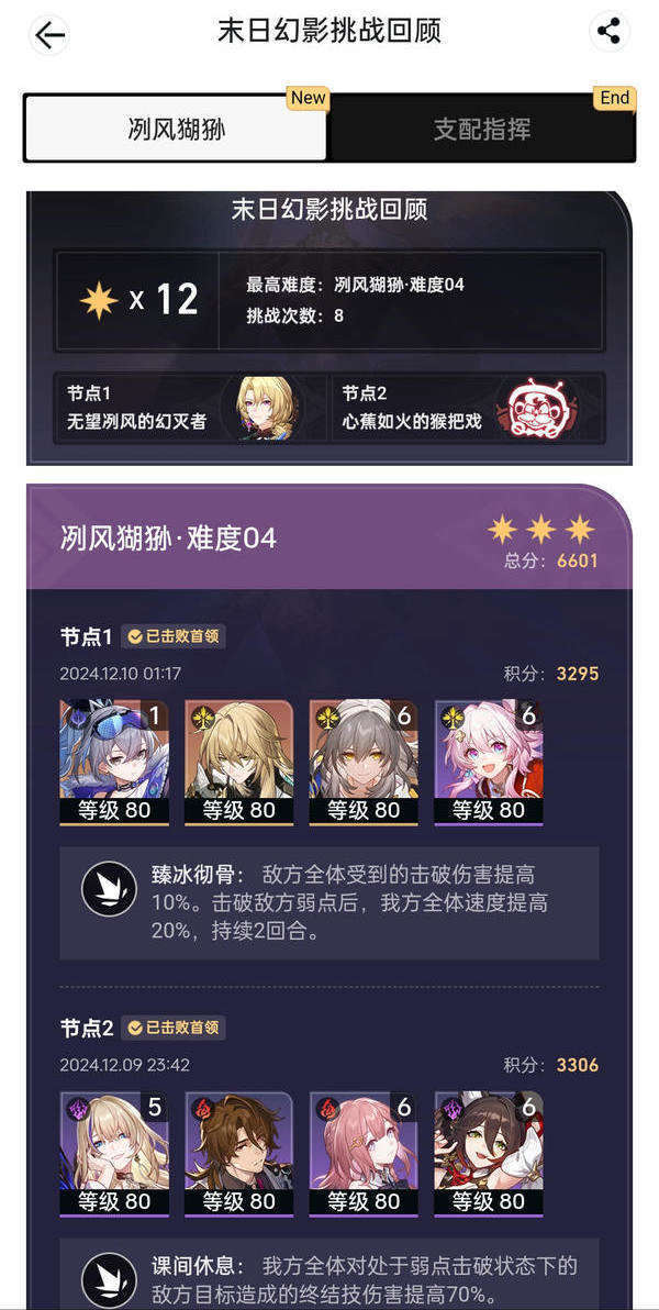 《崩坏星穹铁道》末日幻影冽风猢狲阵容搭配攻略2