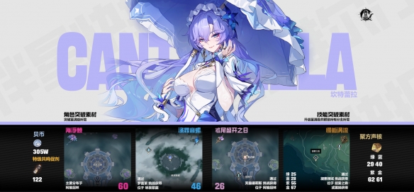 《鸣潮》坎特蕾拉升级培养材料一览