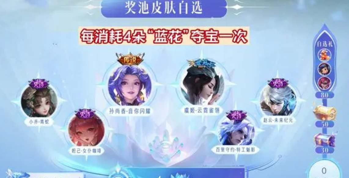 王者荣耀蓝花商店有什么皮肤-蓝花商店皮肤一览