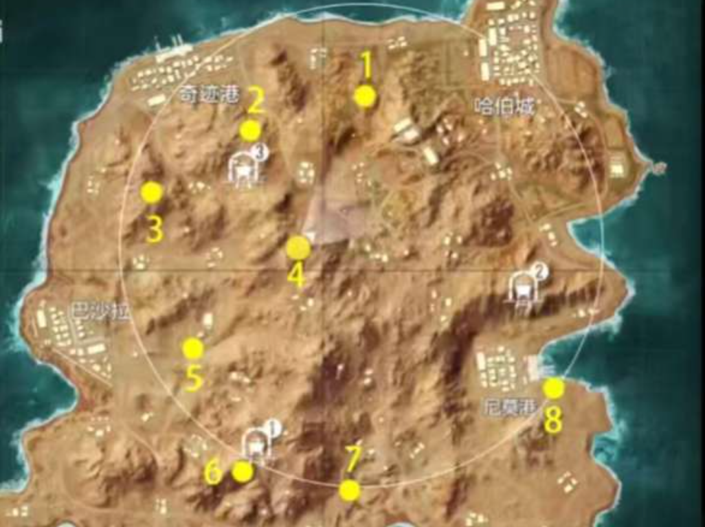 和平精英黄金岛暗道位置分布