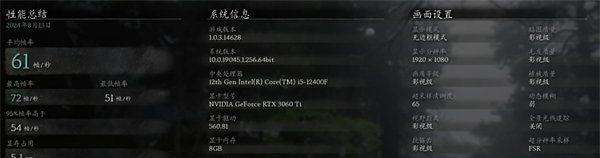 《黑神话悟空》3060Ti显卡2K60帧设置推荐