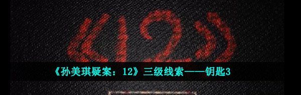 《孙美琪疑案：12》三级线索——钥匙3